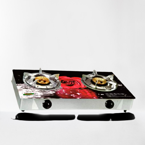 PARK DELUXE Honeycomb 95MM 95MM 2D Tempered Glass Double Gas Stove